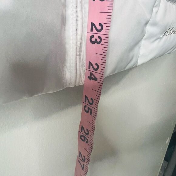 Eddie Bauer White Puffer Down Vest Sz Small - Picture 9 of 12